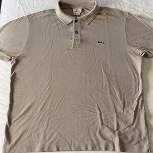 Lacoste Men's Beige Polo Shirt